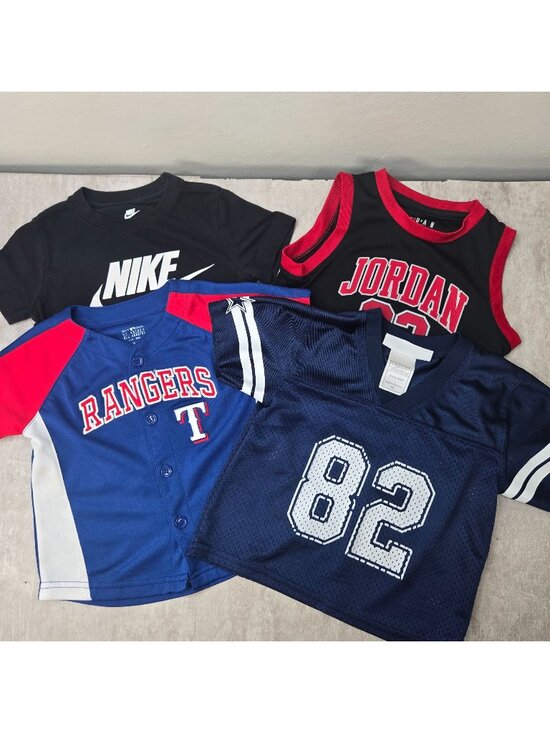 Nike Other - Jordan Nike Toddler T shirt Jersery Toddler Boy 3T Tops Bundle Set 4 Piece Lot